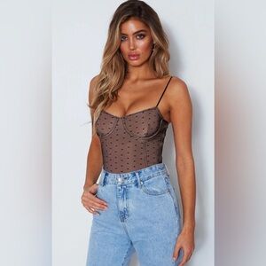 White Fox boutique no looking back bodysuit